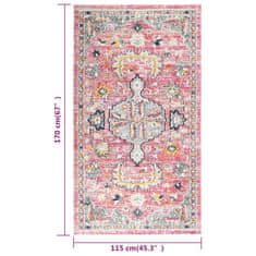 Vidaxl Zunanja preproga ravno tkana 115x170 cm rdeča
