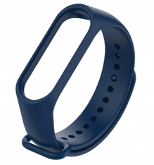 slomart Xiaomi Mi Band 3/4 Silicone pašček, Temno Moder, Dark Blue