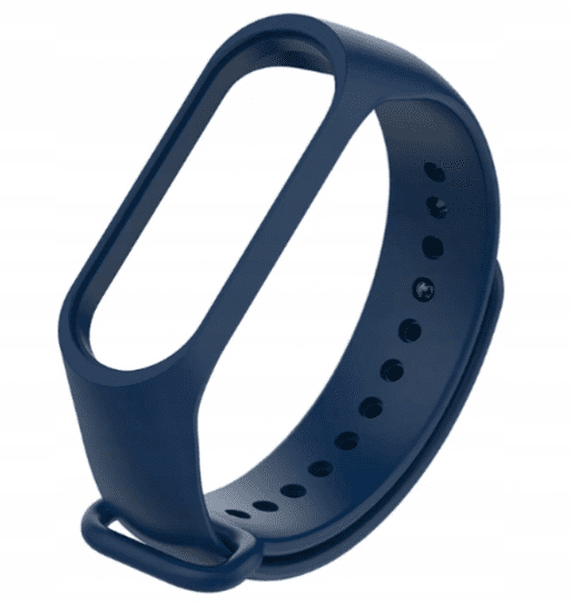 slomart Xiaomi Mi Band 3/4 Silicone pašček, Temno Moder, Dark Blue