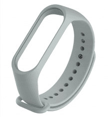 slomart Xiaomi Mi Band 3/4 Silicone pašček, Siv, Gray
