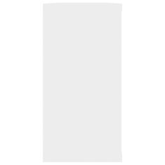 Greatstore Stenske police kockaste 4 kosi bele 100x15x30 cm iverna plošča