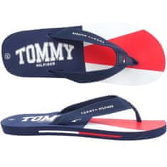 Tommy Hilfiger Japanke čevlji za v vodo modra 36 EU Varsity Print