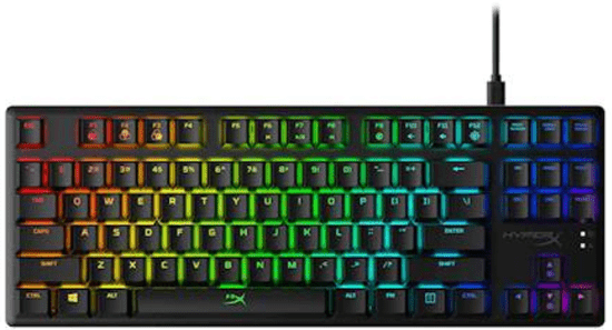 HyperX HP Alloy Origins Core tipkovnica, mehanična, HyperX Aqua stikalo, RGB (4P5P1AA#ABA)