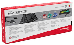 HyperX Alloy Origins Core tipkovnica, mehanična, HyperX Red stikalo, RGB (4P5P3AA#ABA)