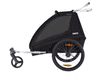 Coaster XT prikolica za kolo in otroški voziček, črn