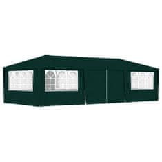 Greatstore Profesionalen vrtni šotor s stranicami 4x9 m zelen 90 g/m2