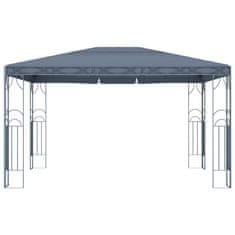 Vidaxl Paviljon z lučkami 400x300 cm antraciten
