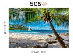 Wooden city Lesena sestavljanka Plaža na rajskem otoku, Karibsko morje 2v1, 505 kosov ECO
