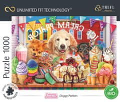 Trefl UFT Cuteness Overload puzzle: Psi pred slaščičarno 1000 kosov