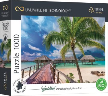 Trefl UFT Wanderlust Puzzle: Rajska plaža na Bora-Bori 1000 kosov