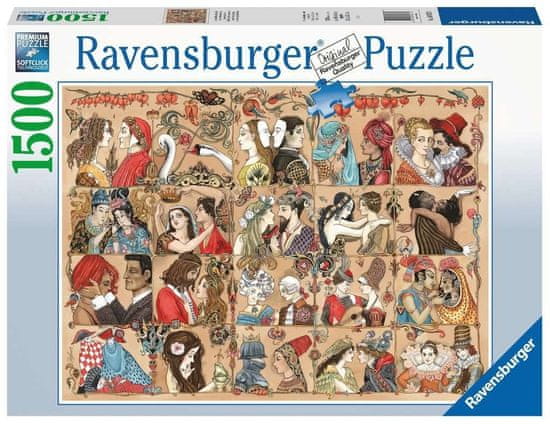 Ravensburger Puzzle Ljubezen skozi stoletja 1500 kosov