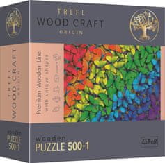 Trefl Wood Craft Origin sestavljanka Mavrični metulji 501 kosov