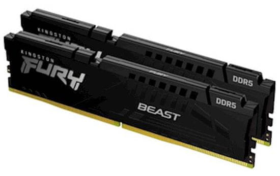 Kingston Fury pomnilnik RAM, DDR5, 32 GB, 6000, 2x16GB, CL40, DIMM (KF560C40BBK2-32)