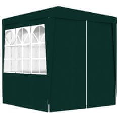 Vidaxl Profesionalen vrtni šotor s stranicami 2x2 m zelen 90 g/m2