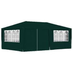 Greatstore Profesionalen vrtni šotor s stranicami 4x6 m zelen 90 g/m2