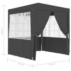 Greatstore Profesionalen vrtni šotor s stranicami 2,5x2,5 m 90 g/m2