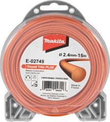Makita E-02749 najlonska nitka okrogla oranžna 2,4 mm/15 m