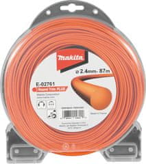 Makita E-02761 najlonska nitka okrogla oranžna 2,4 mm/87 m