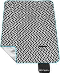 Spokey Piknik Zigzag odeja za piknik, s trakom, 180 × 210 cm