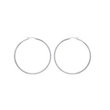 CM STEEL Jekleni uhani obročki - 6 cm
