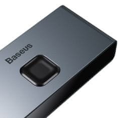 BASEUS CAHUB-BC0G Matrix HDMI razdelilnik 2v1 / 1v2, siv