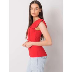 ITALY MODA Ženska bluza s čipko WAWERLY rdeča DHJ-BZ-13301.34P_366635 Univerzalni