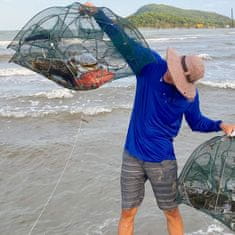 Netscroll Mrežasta past v obliki dežnika za ribolov rib in rakov, ribiška mreža, mreža za lovljenje rib in rakov, NetFish