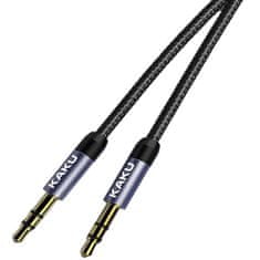 Kaku KSC-389 avdio kabel 3.5mm mini jack M/M 1m, črna