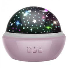 MG Bedside Lamp projektor nočnega neba, roza