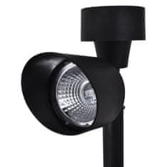 Vidaxl Zunanja Solarna LED Svetilka / Žaromet, 12 kosov, Črne Barve