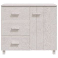 Vidaxl Komoda HAMAR bela 90x40x80 cm trdna borovina