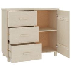Vidaxl Komoda HAMAR medeno rjava 90x40x80 cm trdna borovina