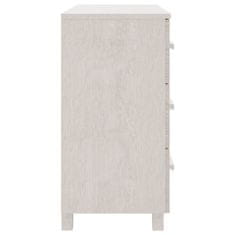 Vidaxl Komoda HAMAR bela 90x40x80 cm trdna borovina