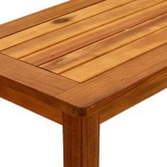 Greatstore Vrtna konzolna mizica 80x35x75 cm trden akacijev les