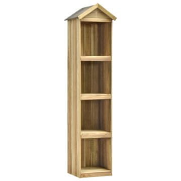 Vidaxl Vrtna lopa za orodje 36x36x163 cm impregnirana borovina