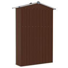 Vidaxl Vrtna lopa rjava 107,5x46x183 cm pocinkano jeklo