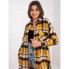 Ex moda Ženska dolga ohlapna majica ORINA v rumeno-črni barvi EM-KS-002__07.57_384315 Univerzalni