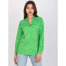 ITALY MODA Ženska bluza z dolgimi rokavi INESA zelena DHJ-BZ-6825.56_384847 Univerzalni