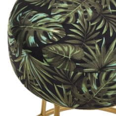 shumee Okrogel stolček, barvni, oblazinjen s tkanino