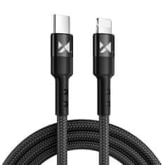 WOZINSKY Kabel USB-C Iphone Lightning Power Delivery 18W 2m črn