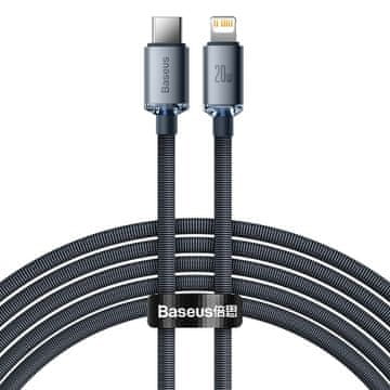 shumee Kabel za hitro polnjenje in prenos podatkov USB-C Iphone Lightning 20W 2m črne barve