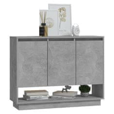 Vidaxl Komoda betonsko siva 97x31x75 cm iverna plošča
