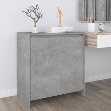 Vidaxl vidaXL Omarica betonsko siva 70x41x75 cm material na osnovi lesa