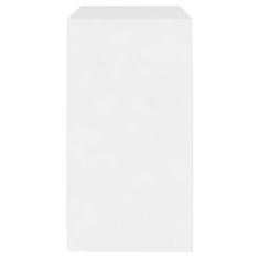 Vidaxl Komoda bela 70x41x75 cm inženirski les