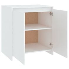 Vidaxl Komoda bela 70x41x75 cm inženirski les