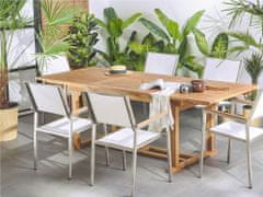Beliani Zložljiva vrtna miza iz akacije 220x90 cm JAVA