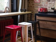 Beliani Komplet 2 barskih stolčkov 76 cm rdeča CABRILLO