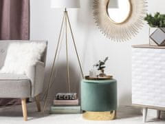 Beliani Zeleni žametni puf SOPHIA