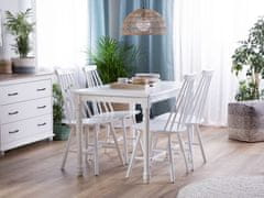 Beliani Jedilna miza bela 120 x 75 CARY