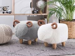 Beliani Otroški sivi stolček LAMB
